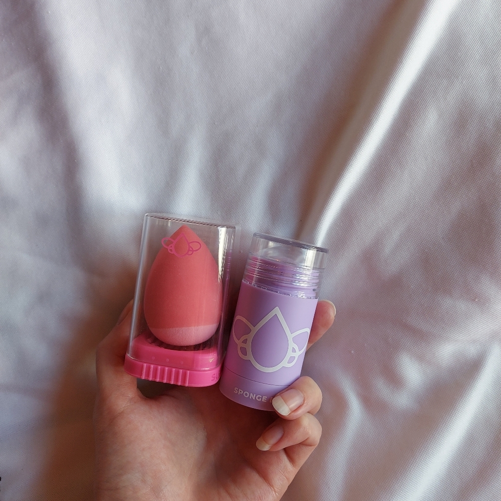 Discontinued SuperSponge in pink with super sponge cleanser